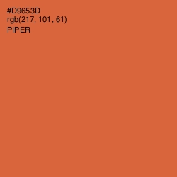 #D9653D - Piper Color Image