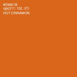 #D9661B - Hot Cinnamon Color Image