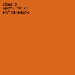 #D9661D - Hot Cinnamon Color Image