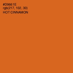 #D9661E - Hot Cinnamon Color Image