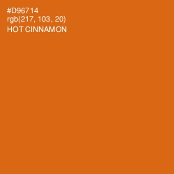 #D96714 - Hot Cinnamon Color Image