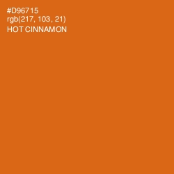 #D96715 - Hot Cinnamon Color Image