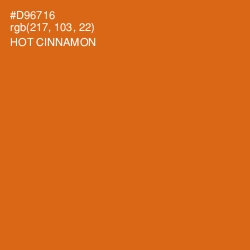 #D96716 - Hot Cinnamon Color Image