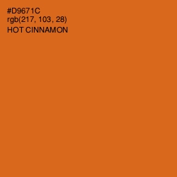 #D9671C - Hot Cinnamon Color Image