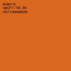 #D9671E - Hot Cinnamon Color Image