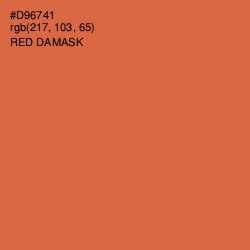 #D96741 - Red Damask Color Image