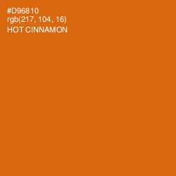 #D96810 - Hot Cinnamon Color Image