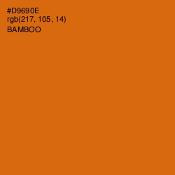 #D9690E - Bamboo Color Image