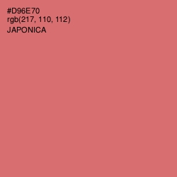 #D96E70 - Japonica Color Image