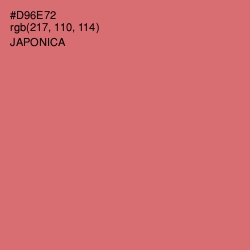 #D96E72 - Japonica Color Image