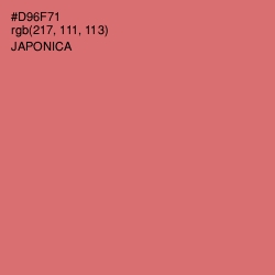 #D96F71 - Japonica Color Image