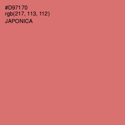 #D97170 - Japonica Color Image