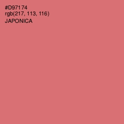 #D97174 - Japonica Color Image