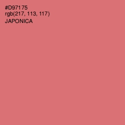 #D97175 - Japonica Color Image