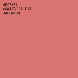 #D97471 - Japonica Color Image