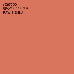 #D9755D - Raw Sienna Color Image