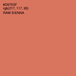 #D9755F - Raw Sienna Color Image