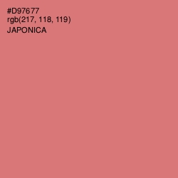 #D97677 - Japonica Color Image