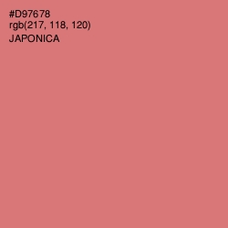 #D97678 - Japonica Color Image