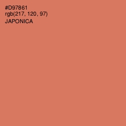 #D97861 - Japonica Color Image