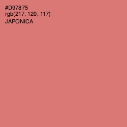 #D97875 - Japonica Color Image