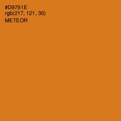 #D9791E - Meteor Color Image