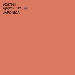 #D97961 - Japonica Color Image