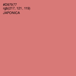 #D97977 - Japonica Color Image