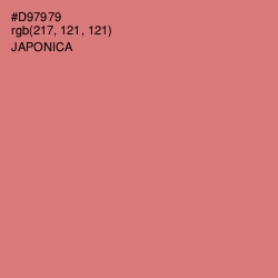 #D97979 - Japonica Color Image