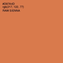 #D97A4D - Raw Sienna Color Image