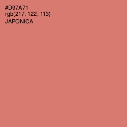 #D97A71 - Japonica Color Image