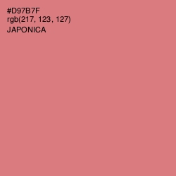 #D97B7F - Japonica Color Image