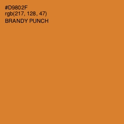 #D9802F - Brandy Punch Color Image