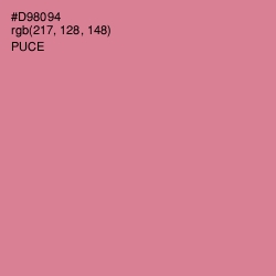 #D98094 - Puce Color Image