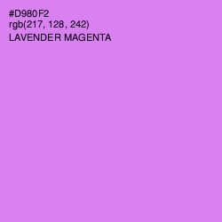 #D980F2 - Lavender Magenta Color Image