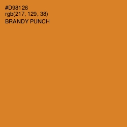 #D98126 - Brandy Punch Color Image