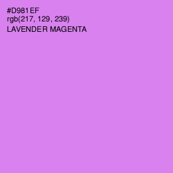 #D981EF - Lavender Magenta Color Image