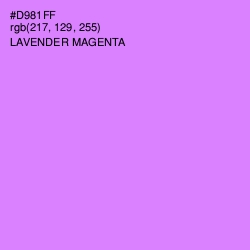 #D981FF - Lavender Magenta Color Image