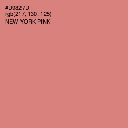 #D9827D - New York Pink Color Image