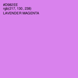 #D982EE - Lavender Magenta Color Image