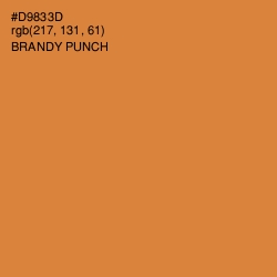 #D9833D - Brandy Punch Color Image