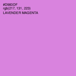 #D983DF - Lavender Magenta Color Image