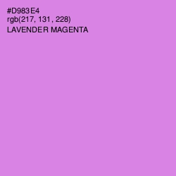 #D983E4 - Lavender Magenta Color Image