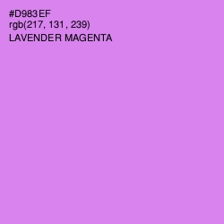 #D983EF - Lavender Magenta Color Image