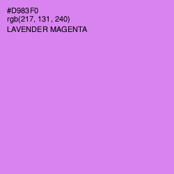 #D983F0 - Lavender Magenta Color Image