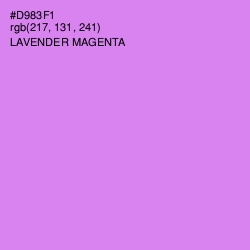 #D983F1 - Lavender Magenta Color Image