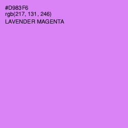 #D983F6 - Lavender Magenta Color Image