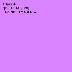 #D983FF - Lavender Magenta Color Image