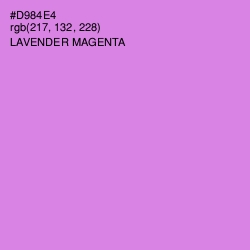 #D984E4 - Lavender Magenta Color Image