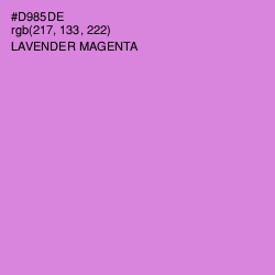 #D985DE - Lavender Magenta Color Image